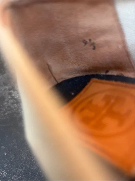 Tory Burch Women’s Black Espadrille Platform Peep-Toe Wedges size 9.5 - Picture 8 of 8